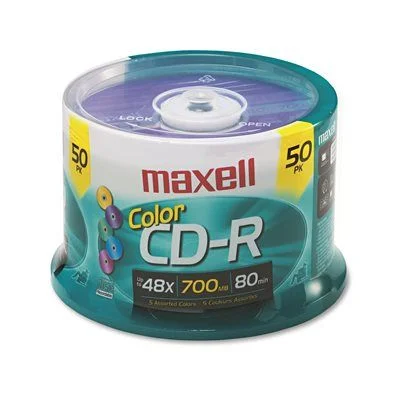 Track lighting with a long - lasting lifespanMaxell Cd-R Discs 700Mb/80Min 48X Spindle Assorted Colors 50/Pack Track lighting with a long - lasting lifespanMaxell Cd-R Discs 700Mb/80Min 48X Spindle Assorted Colors 50/Pack