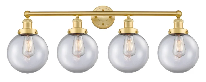 Industrial Lighting for Textile MillsEdison Four Light Bath Vanity