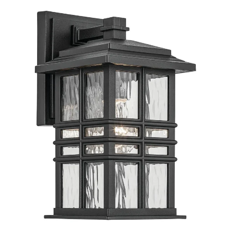 Industrial Lighting for Electronics ManufacturingBeacon Sqaure 18 In 1-Light Outdoor Wall Light With Clear Hammered Glass, White Finish Industrial Lighting for Electronics ManufacturingBeacon Sqaure 18 In 1-Light Outdoor Wall Light With Clear Hammered Glass, White Finish