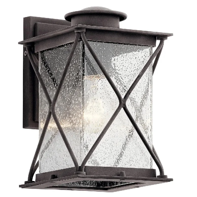Corrosion - Resistant Industrial Lighting for Coastal FactoriesArgyle 10 in 1-Light LED Outdoor Wall Light With Clear Seeded Glass, Bronze Finish Corrosion - Resistant Industrial Lighting for Coastal FactoriesArgyle 10 in 1-Light LED Outdoor Wall Light With Clear Seeded Glass, Bronze Finish