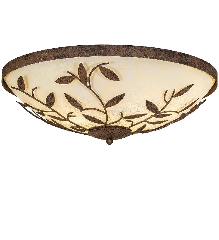 Industrial Lighting for Chemical PlantsBranches Three Light Flushmount