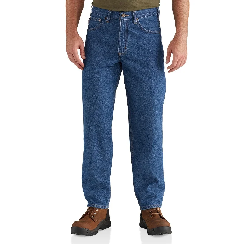 Carhartt Men's Relaxed Fit Tapered Leg Jean_Darkstone