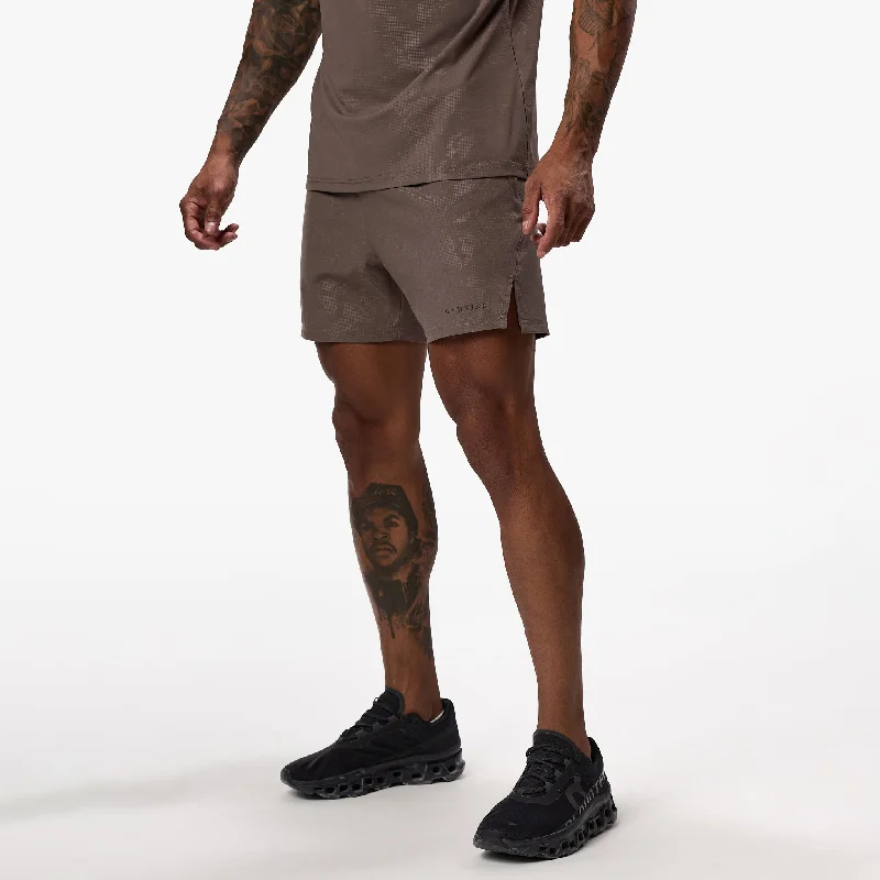 Gym King Debossed Camo Short - Iron