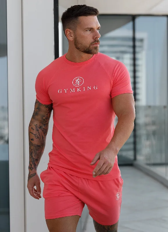 Gym King Pro Jersey Short - Coral