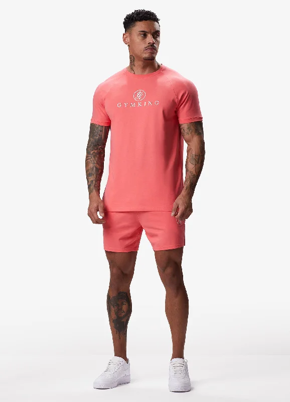 Gym King Pro Jersey Short - Coral