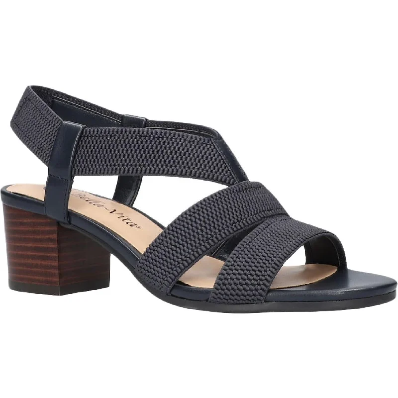 Bella Vita Womens Jodi Woven Slingback Heel Sandals