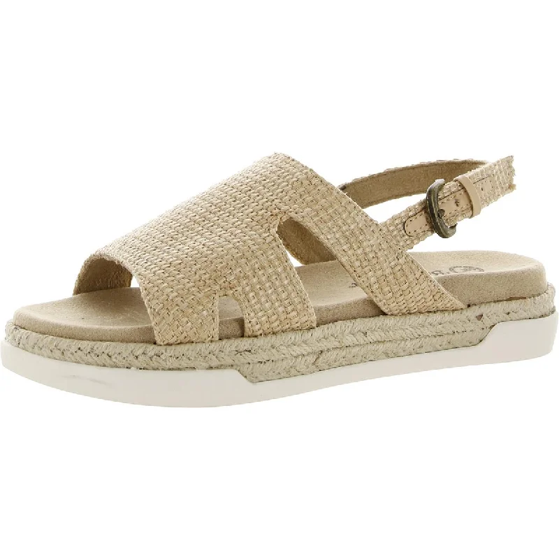 Bella Vita Womens Kato Woven Cut-Out Slingback Sandals