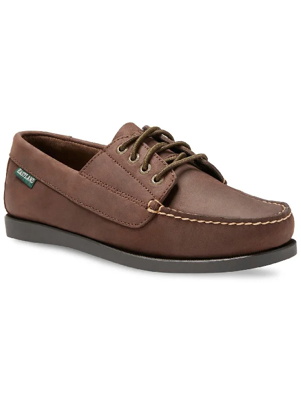 Falmouth Womens Leather Lace-Up Loafers