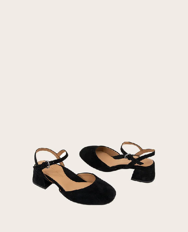 GENTLE SOULS - Lucinda Suede Closed Toe Strap Sandal