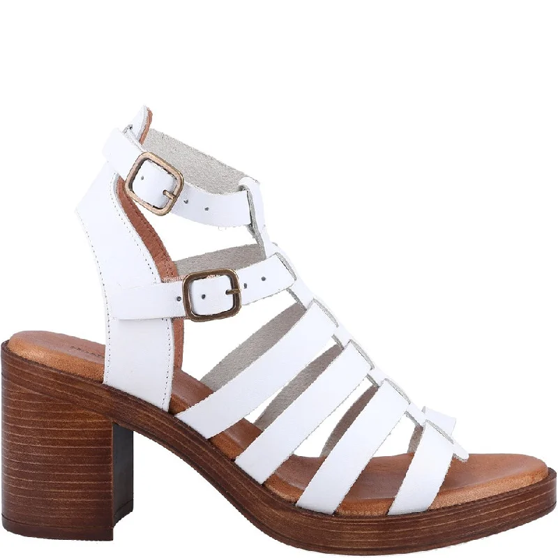 White Gloria Gladiator Sandals