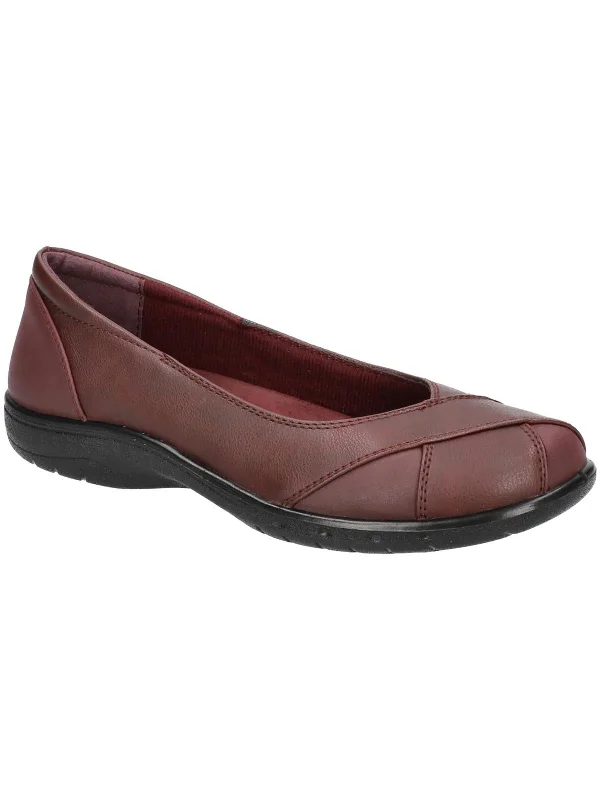 Kaz Womens Faux Leather Slip-On Loafers