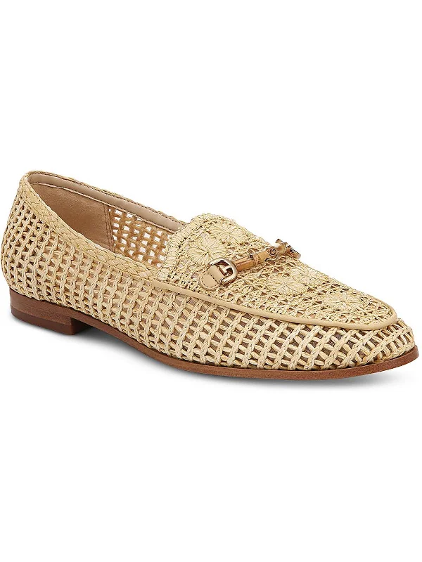 Lowell Womens Woven Slip On Loafers