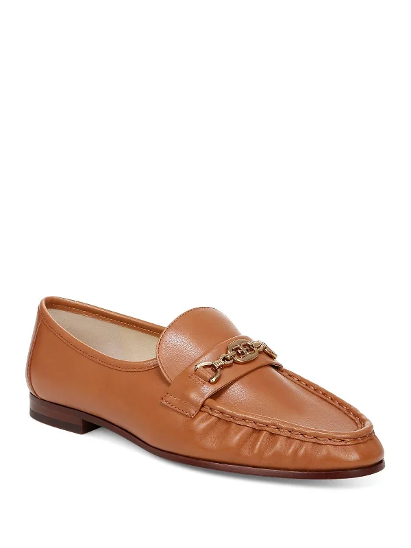 Lucca Womens Leather Slip-On Loafers