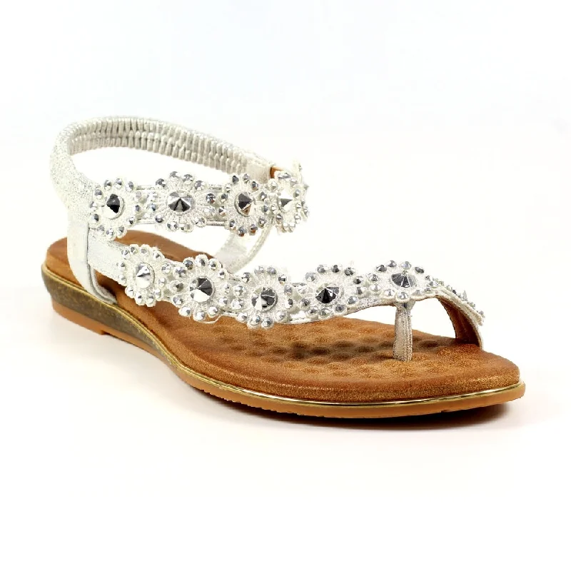 Lunar Charlotte Sandal With Daisy Detail