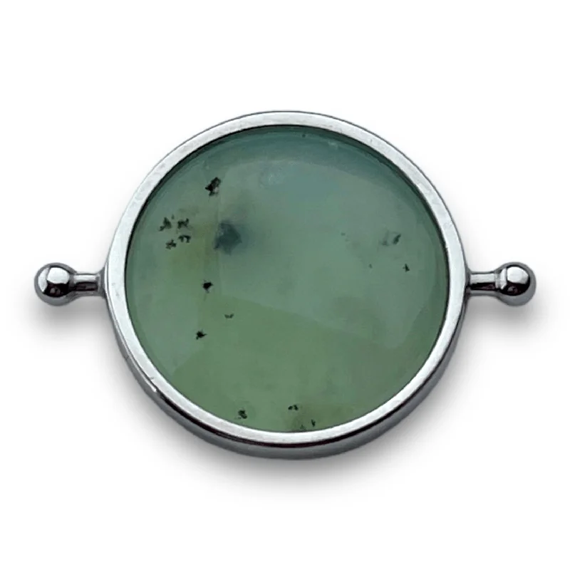 Chrysoprase / silver