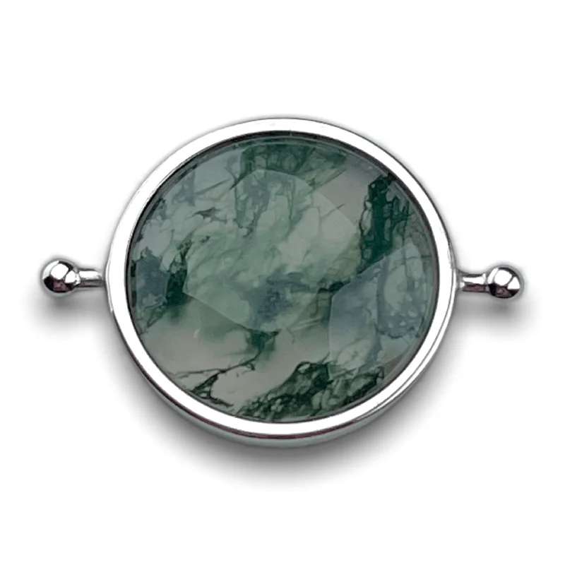 Moss Agate / silver