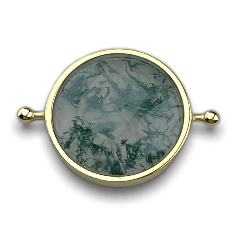 Moss Agate / gold