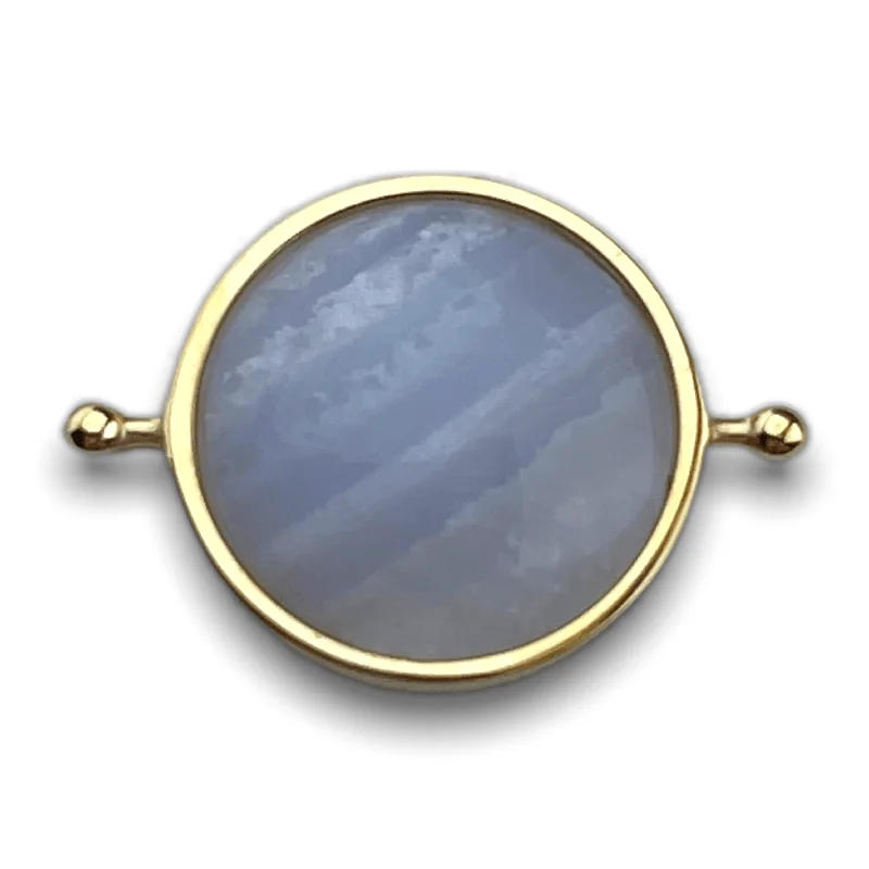 Blue Lace Agate / gold