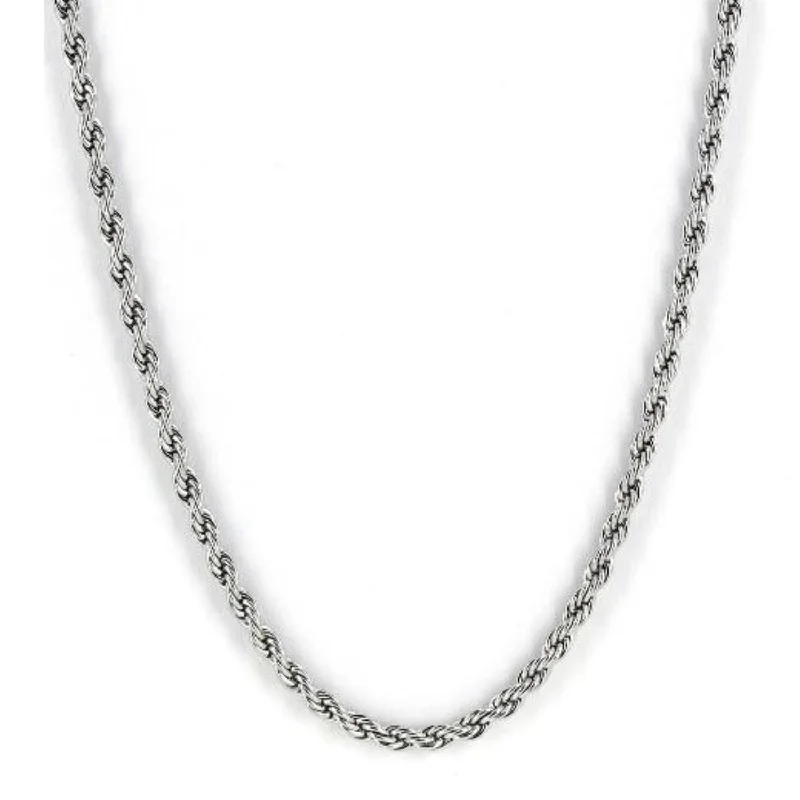 Stainless Steel 30-inch 4MM Rope Chain