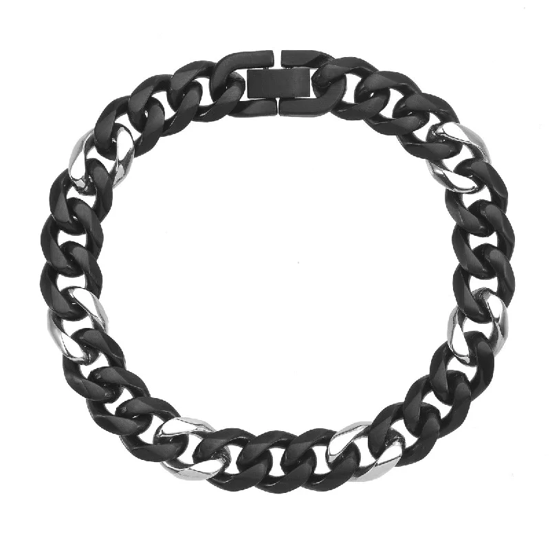 Titán by Adrian Gonzalez Stainless Steel Curb Bracelet