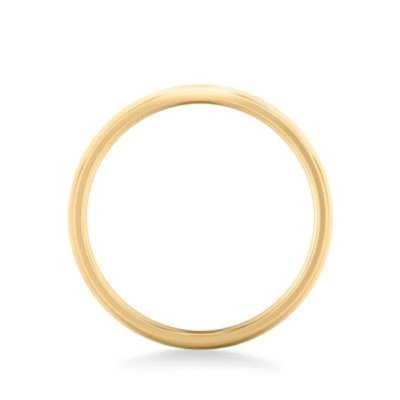 14k Gold European Fit Polished Wedding Band 4mm