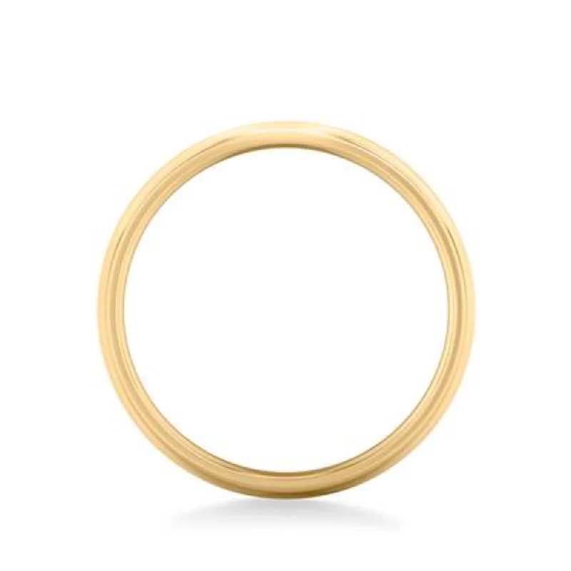 14k Gold European Fit Polished Wedding Band 7mm