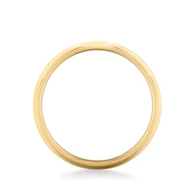 14k Gold European Fit Polished Wedding Band 8mm