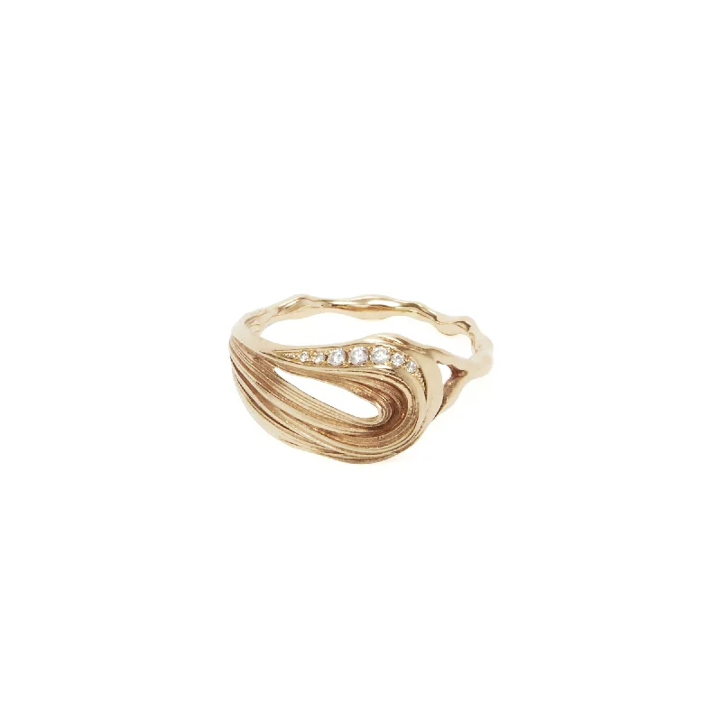 Ora Pavé 14K Gold Ring