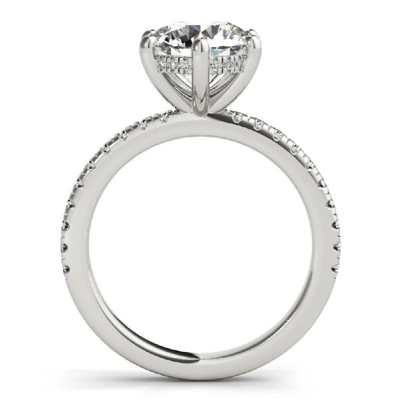 Alyssa 6-Prong Round Diamond Engagement Ring Setting