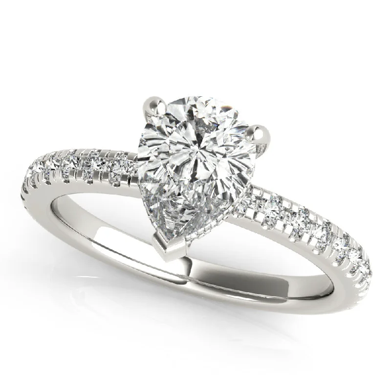 Alyssa Pear Diamond Engagement Ring Setting