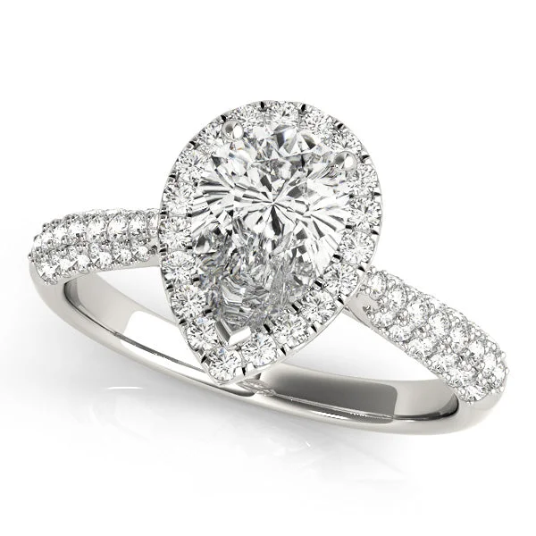 Avelina Pear Diamond Engagement Ring Setting