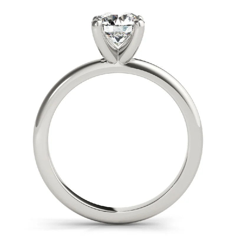 Lara V-Prong Round Diamond Engagement Ring Setting