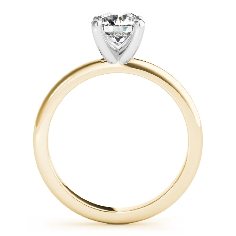 18 ct Yellow Gold with Platinum Prongs