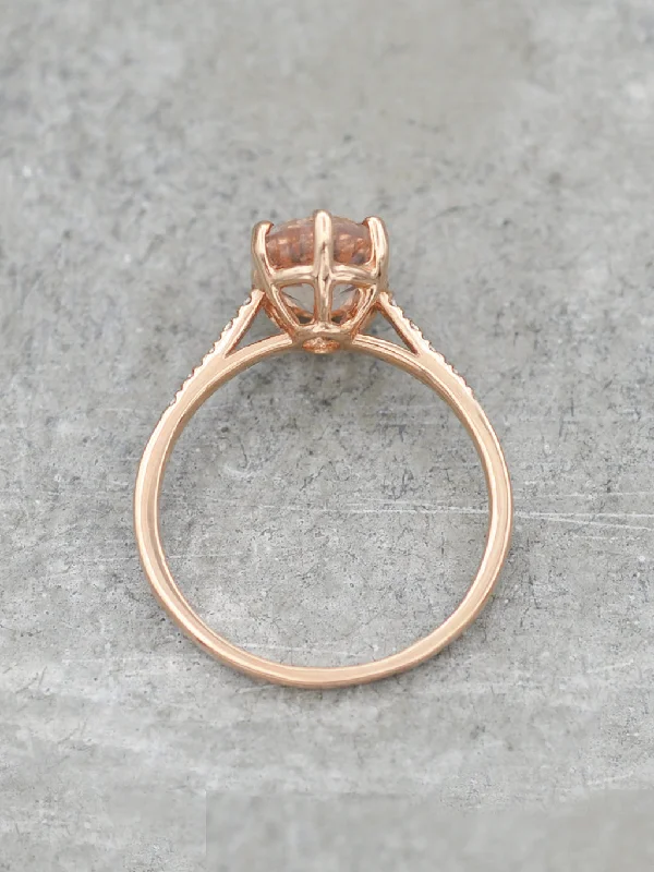 14K Morganite Marietta Ring