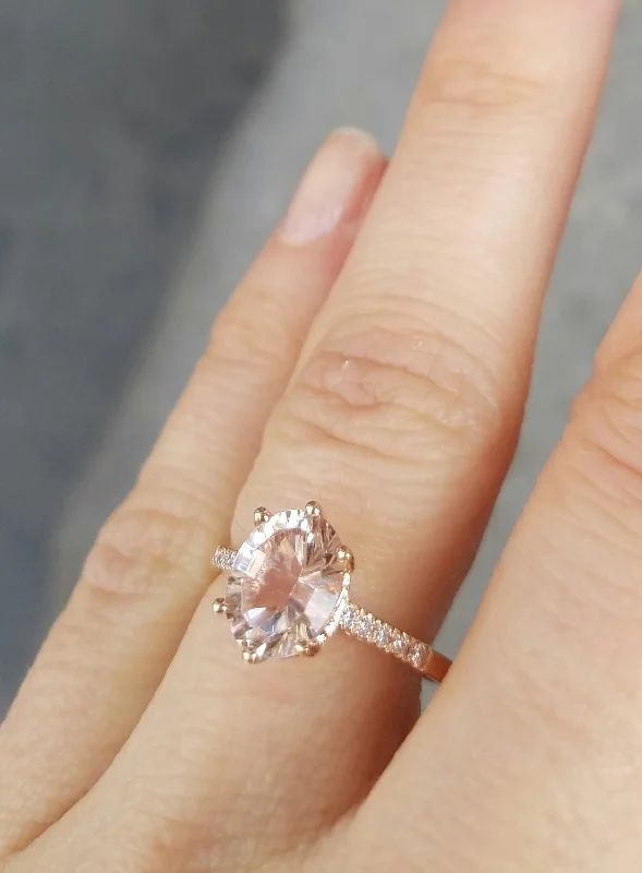 14K Morganite Marietta Ring