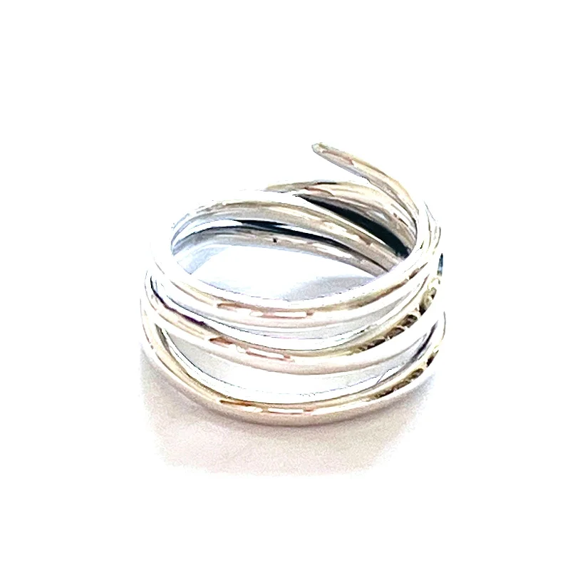 New wire silver ring