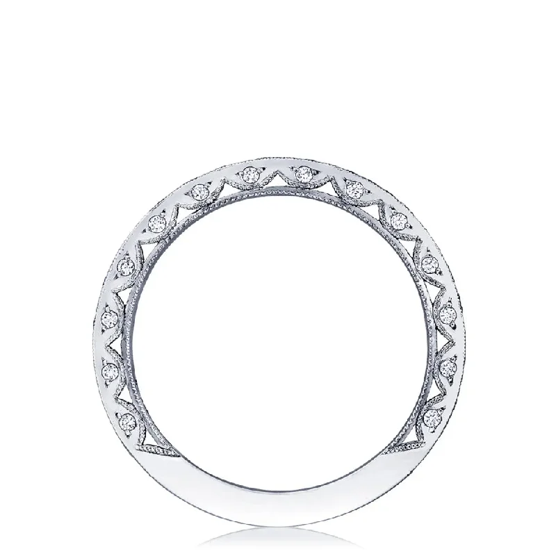 Tacori Classic Crescent Pave Diamond Wedding Band