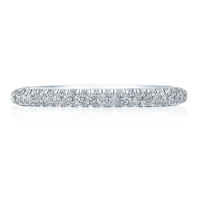 Tacor Platinum Founder's Collection Pave Diamond Wedding Band