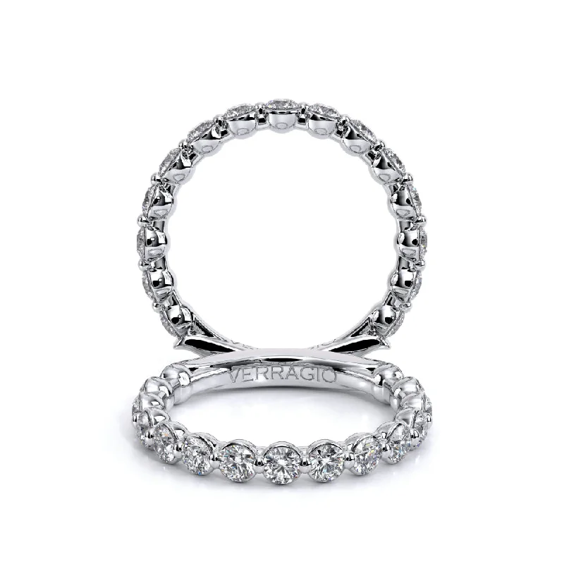 Verragio Renaissance 14k White Gold Single Prong Wedding Band