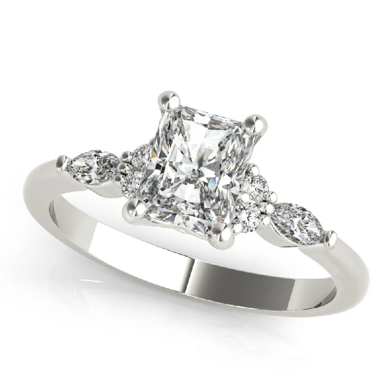 Willow Radiant Diamond Engagement Ring Setting