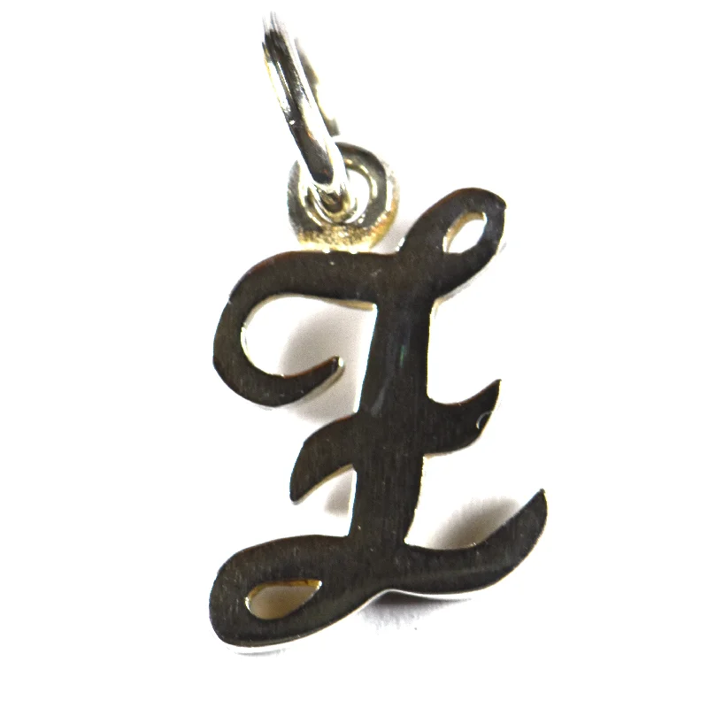 Z silver pendant with 18K gold plating