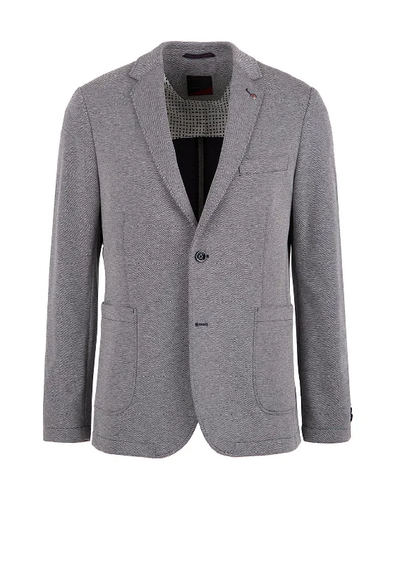 Bugatti Birdseye Casual Blazer, Grey