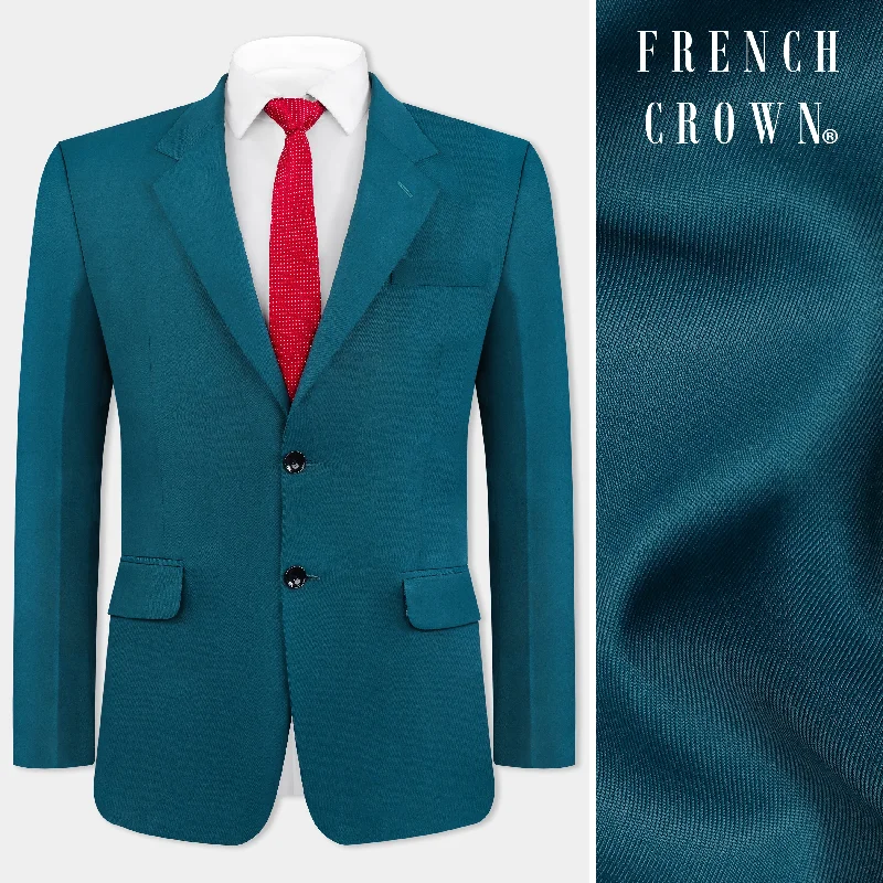 Casal Blue Wool Rich Blazer