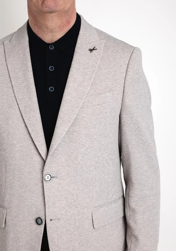 Icon Men’s Single-Breasted Blazer, Light Grey