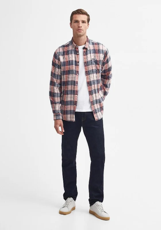 Barbour Laneskin Tartan Tailored Shirt, Pink Clay