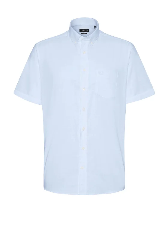 Bugatti Short Sleeve Shirt, Light Blue