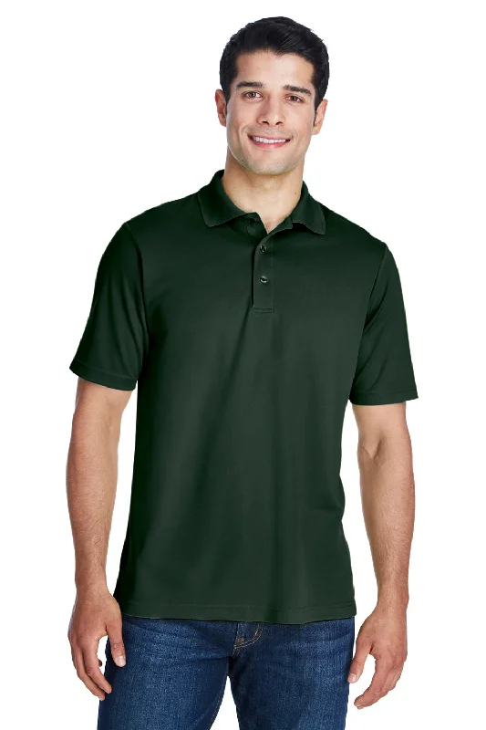 Core 365 Mens Origin Performance Moisture Wicking Short Sleeve Polo Shirt - Forest Green