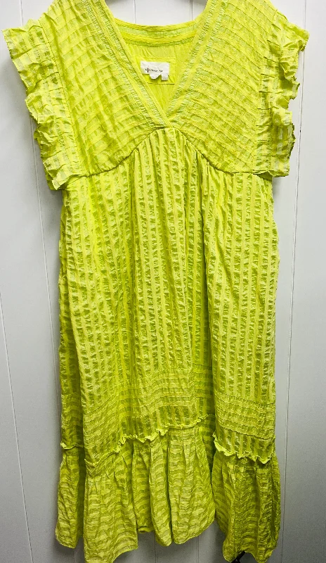 Dress Casual Midi By Anthropologie In Green, Size: M