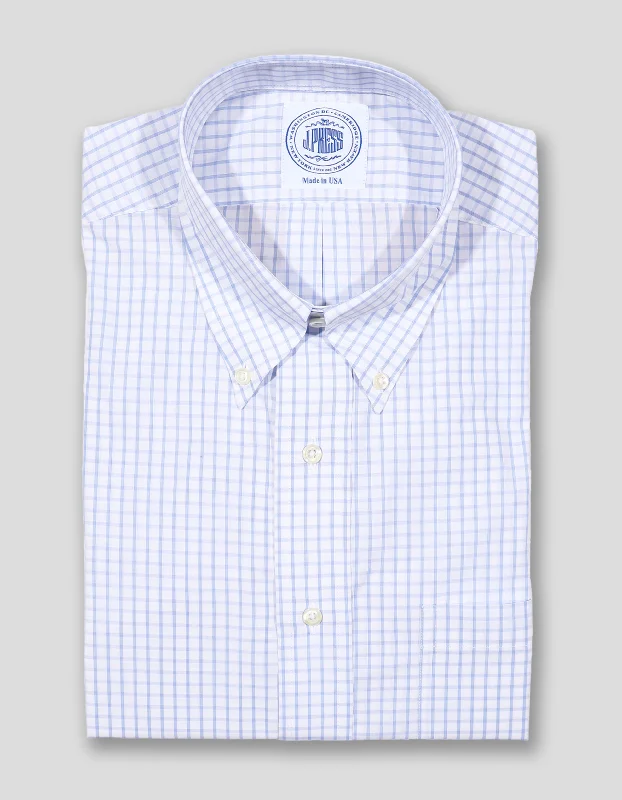 BLUE GRAPH CHECK DRESS SHIRT