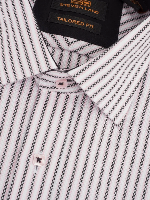 The Beckett Dress Shirt | Double Button Barrel Cuff & Point Collar | Pink